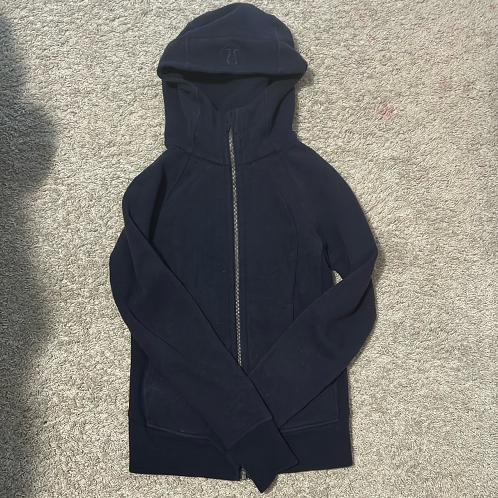 Dark Blue Lululemon Full Zip Jacket